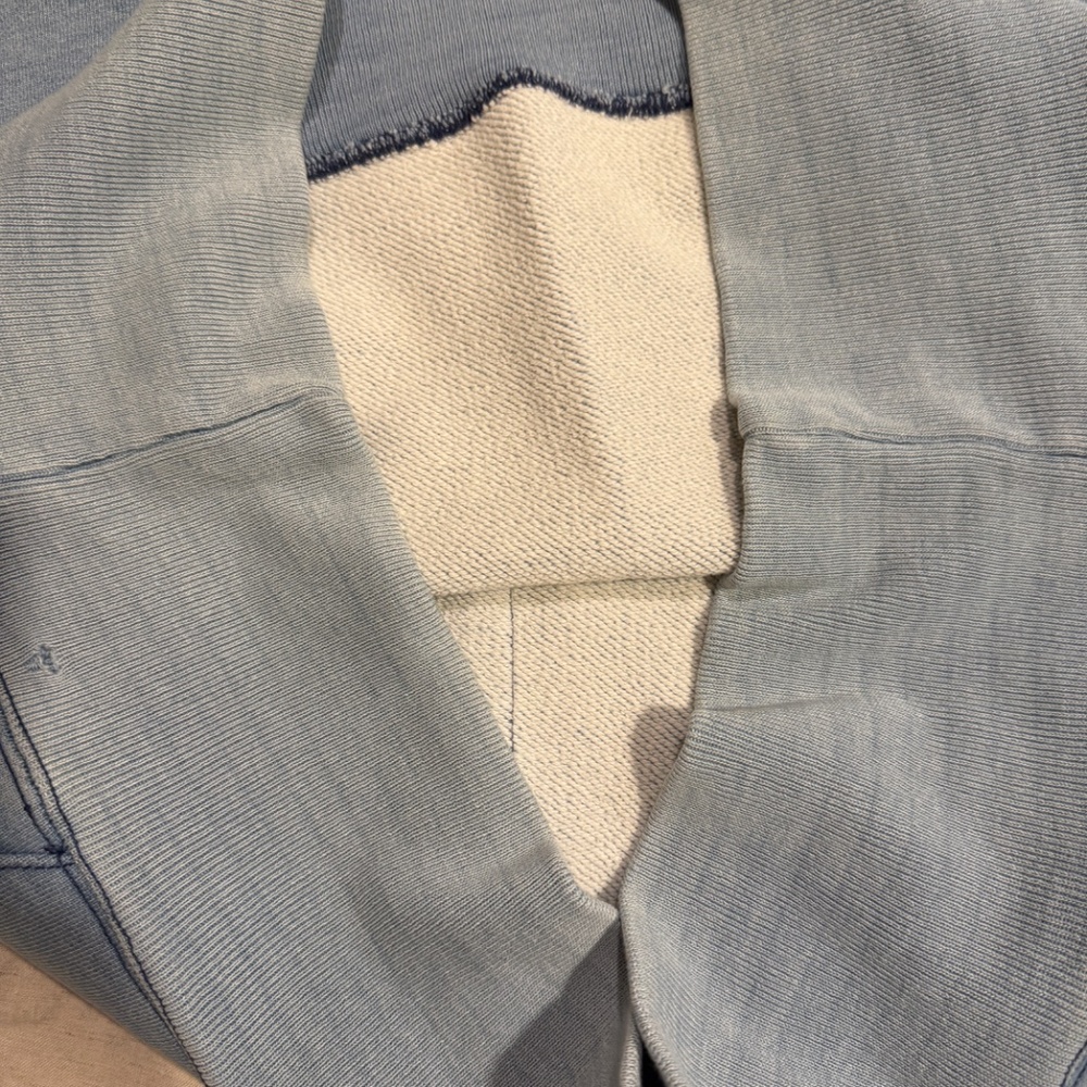 RRL Sweatshirt (*one of a kind*); Faded Indigo Blue; Medium - Picture 14 of 16
